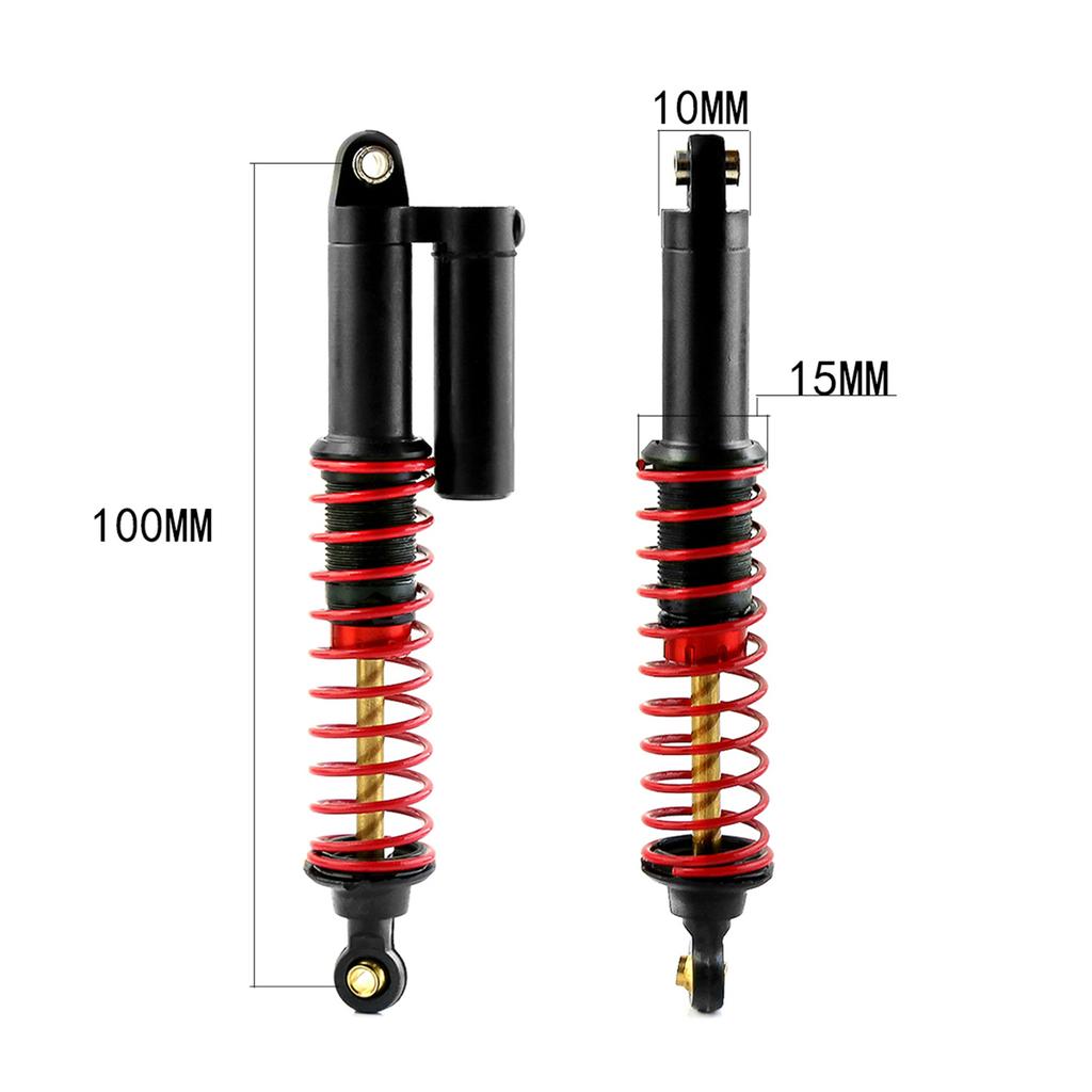 1 PCS Parts Metal Negative Pressure Double-Section Hydraulic Shock Absorber 100mm Replacement for 1/10 1/8 Remote Control electr