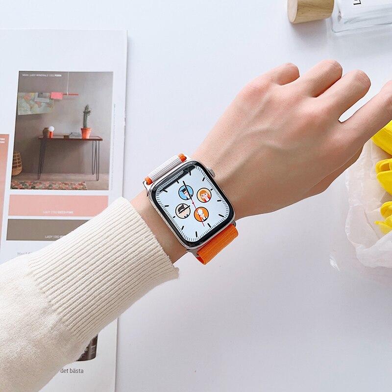 For Apple Watch Band Alpine Loop Strap Ultra2 49mm 44mm 40mm 45mm 41mm 42mm 38mm Nylon Bracelet iWatch 9 7 6 5 4 Se 8 Band