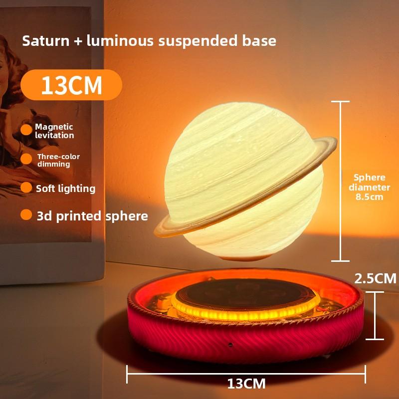 3D Levitating Saturn Lamp Floating Planet Lamp Magnetic Levitation Desk Light with Luminous Base Unique Home Decor For Office Gi