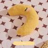 U-Shaped Pet Cat Sleep Pad Soft Plush Cervical Support Anti-Slip Pillow for Kittens Indoor Use