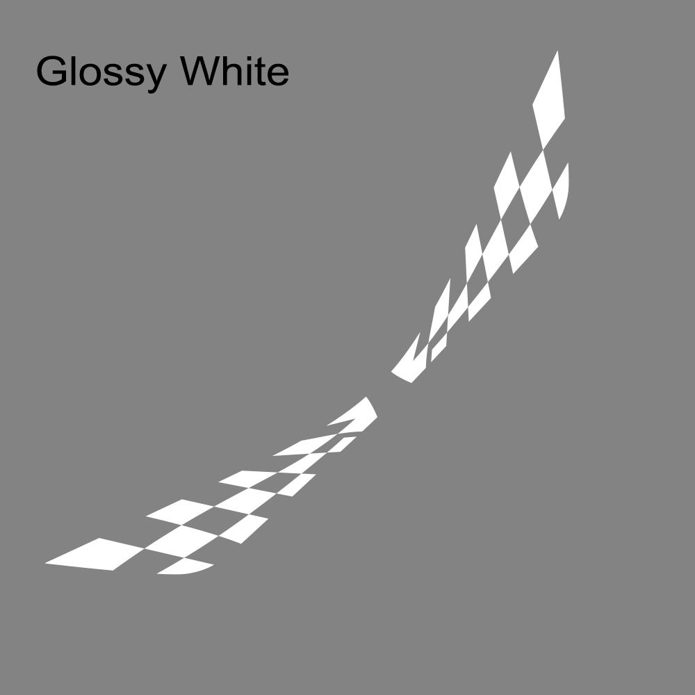 2 szt. Krata boczna drzwi samochodu naklejki foliowe winylowe dla Mercedes Benz Smart Fortwo W453 W451 wyścigi zawieszenie naklejka dekoracyjna