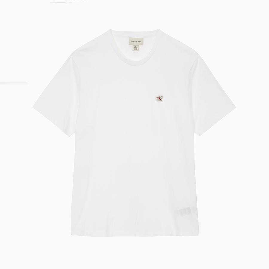 Kaelbinkeullainjin Classic Fit Badge Logo Short Sleeve T-Shirt 4Rc272G Yaf
