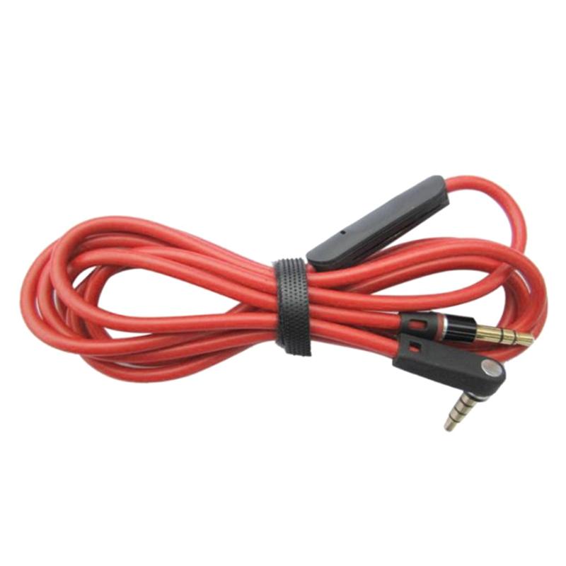 כבל אוזניות חלופי לאוזניות Beats Mixr/Solo Hd עם שלט רחוק Talk ועוצמת שמע +/- חוט שמע זכר-זכר T84D