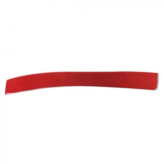 Red Carbon Co-pilot Dashboard Panel Trim Strip Cover For BMW 3 Series E46 98-05
