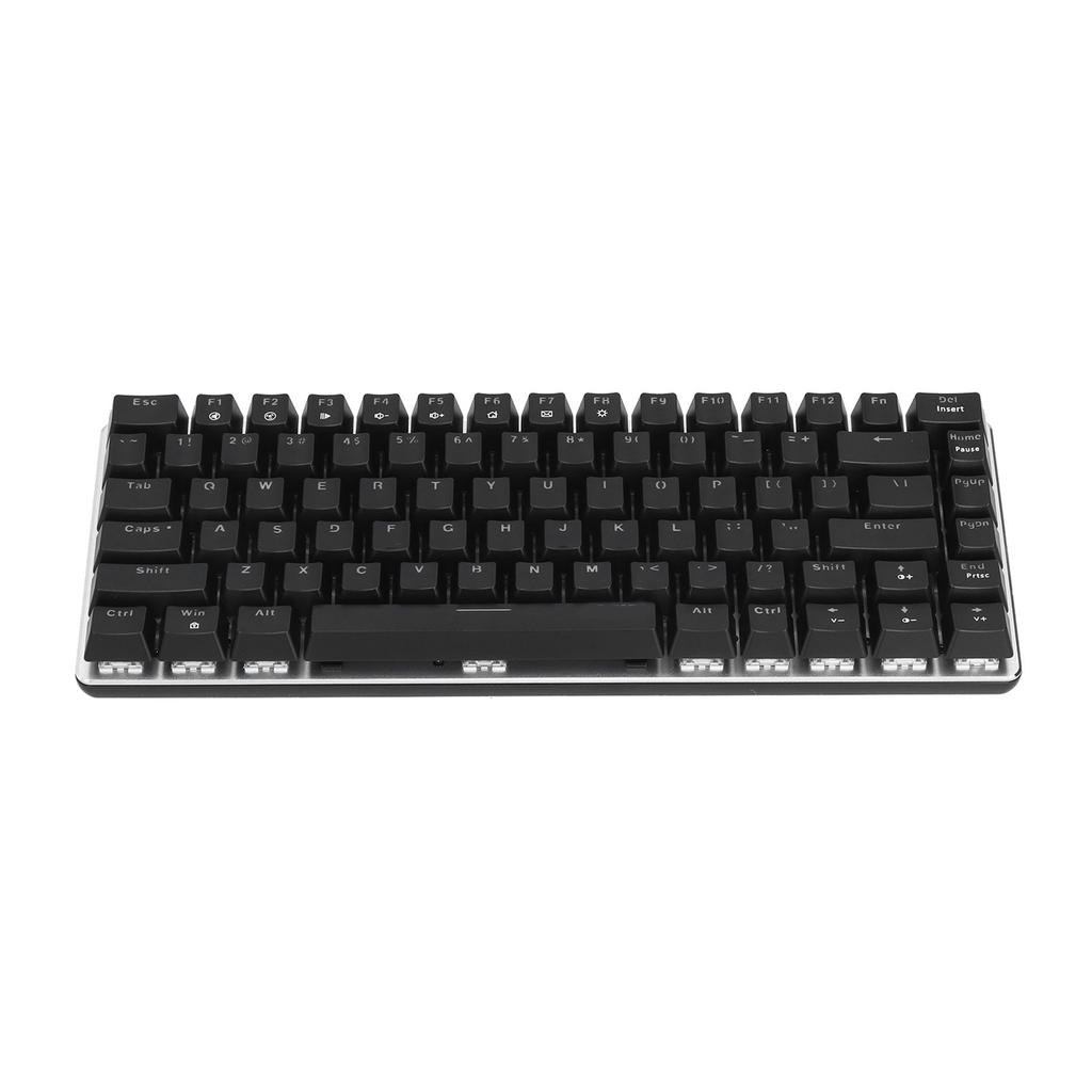 Mechanical Keyboard Wired 82 Keys Desktop Notebook Computer Accessories for Gaming OfficeBlack