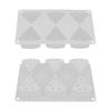 6 Cavity Triangles Cheese Silicone Mould for Craft Food Grade Heat Resistant Baking Tool Easy Release and Cleaning