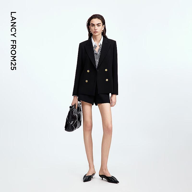 Lancy Women's Elegant Acetate Blend Business Blazer