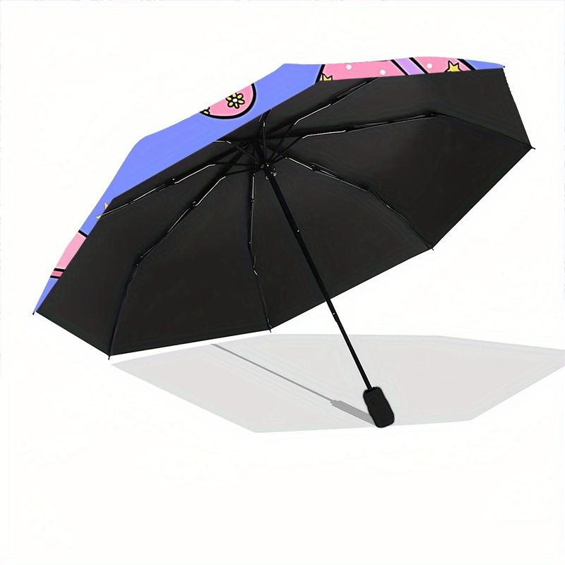 1pc Cowboy Halloween Compact Travel Umbrella, Automatic Folding Lightweight Windproof 8-Bone Reinforced Design,012076