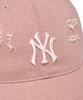 Emelbi Damaged Washed Unstructured Ball Cap Ny (Mg.Pink)