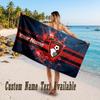 Bournemouth Football Design Beach Towel Custom Text Large Towel for Beach Vacation