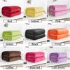 Solid Color Flannel Blanket Bed Throw Blanket On Bed / Sofa / Travel 100x150cm 150x200cm 180x200cm 200x230cm Blanket Adult/kids