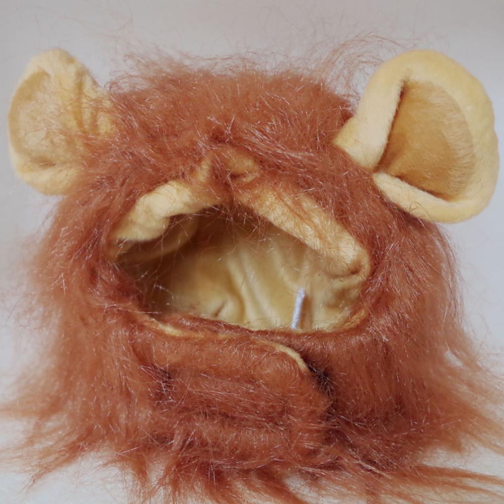Pet Lion Mane Costume Headgear for Cats Halloween Parties Photo Shoots