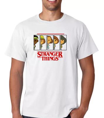 T-shirt Stranger Things a Tema Fumetto Top Divertente Uomo