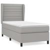 VidaXL Divan Bed with Mattress Light Grey 80x200 Cm Fabric - Model 3127997