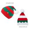 Plush Pom Christmas Santa Hats Striped Holiday Hat for Christmas Party Supplies Christmas Party Decoration
