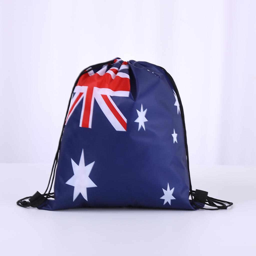 10pcs World Cup Football Drawstring Backpack for Various Countries, Drawstring Closed Football Training Bag for Team Use