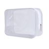 High-End Waterproof Transparent PVC Makeup Bag with Zipper - Large Capacity Portable Jelly Ins Style Storage Bag
