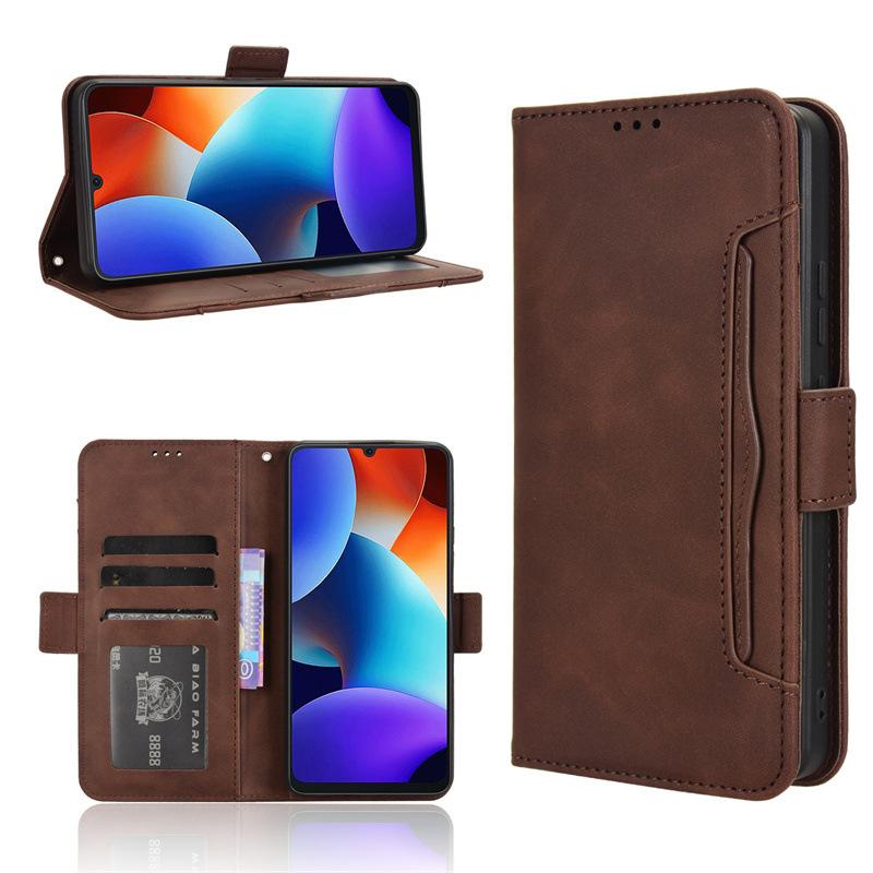 

Чехол-книжка из кожи для Blackview Color 8/Oscal Modern 8 [чехол-книжка Doka Slot Leather Case] Противоударный чехол-бампер Color 8/Oscal Modern 8 коричневый