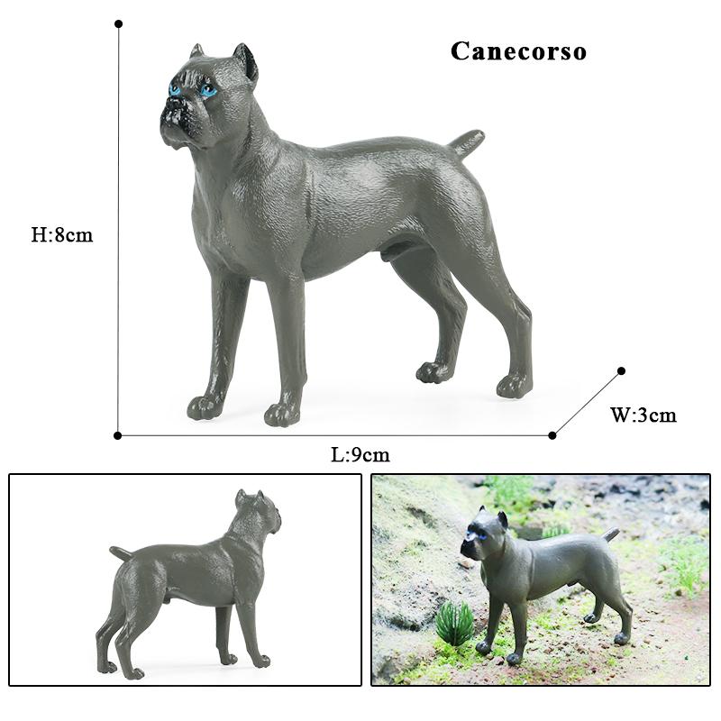 Oenux Dog Animals Model Husky German Shepherd Rottweiler Saint Bernard Action Figure Puppy Figurines PVC Collection Toy Kid Gift