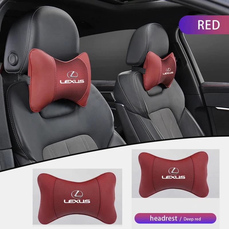 For Lexus RX330 IS250 Ct200h ES300h RX350 IS300h NX300h RX400h ES350 Head Car Headrest Leather Neck Pillow Auto Interior