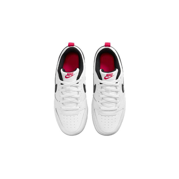 Nike Court Borough Low 2 SE GS White Very Berry Kids Sneakers Black DM0110-100