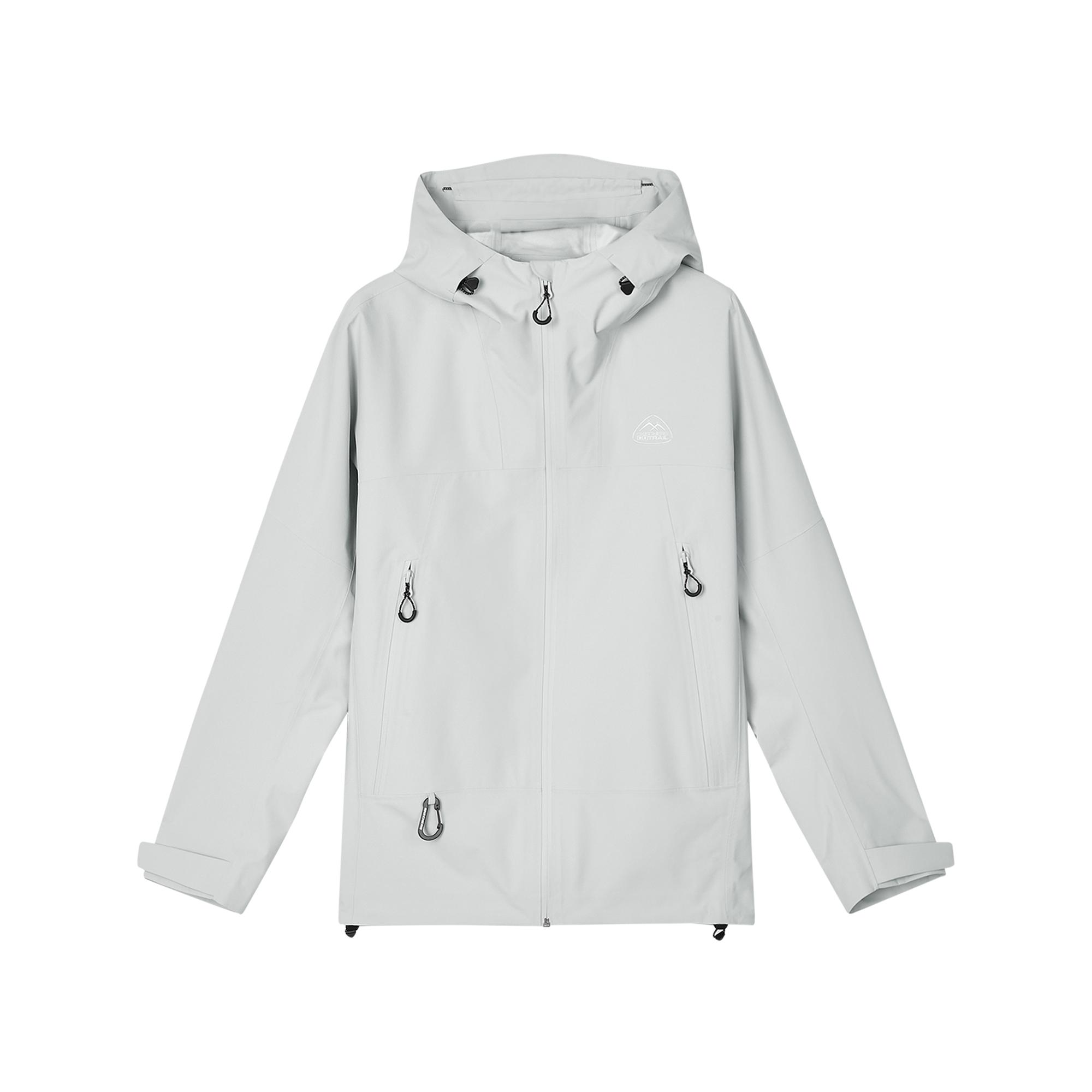 Skechers Simple Letter Comfortable Casual Hooded Sun Protection UPF50+ Waterproof Windproof Jacket Unisex Jacket Moon-Gray L424U189-00MV S