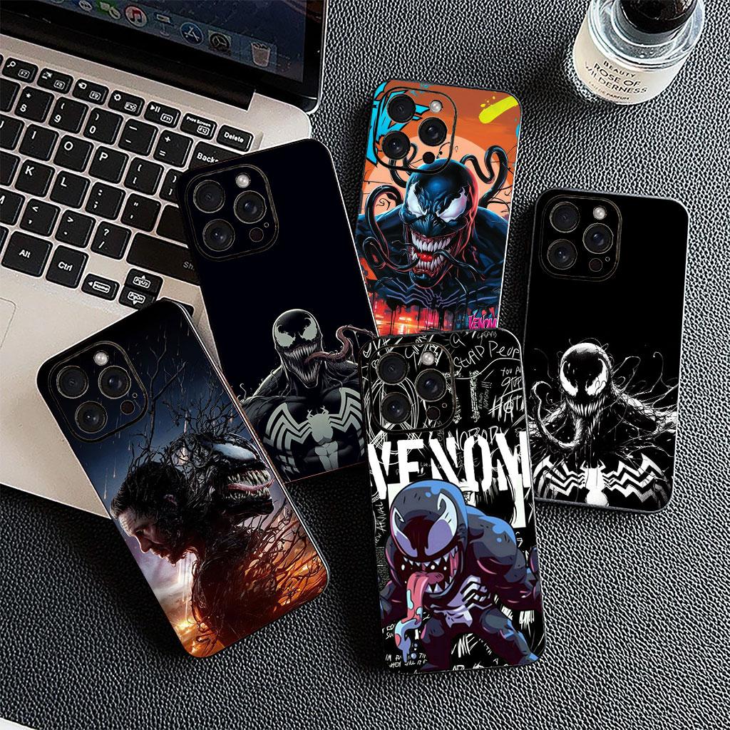 Cover Venom Marvel Spider Man for Samsung Galaxy Note 20 Ultra 10 8 9 S10 Plus Lite S8 A70 A24 A25 S10E A21S A37 A57 A55 A7 Case