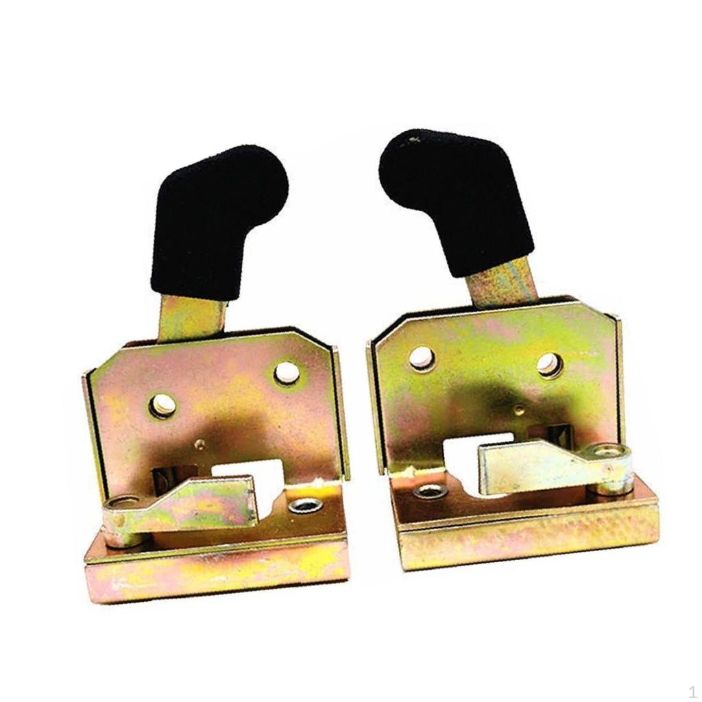 2Pcs Door Lock Parts Premium Assembly,Metal Handle Accessories for Forklift Tractor