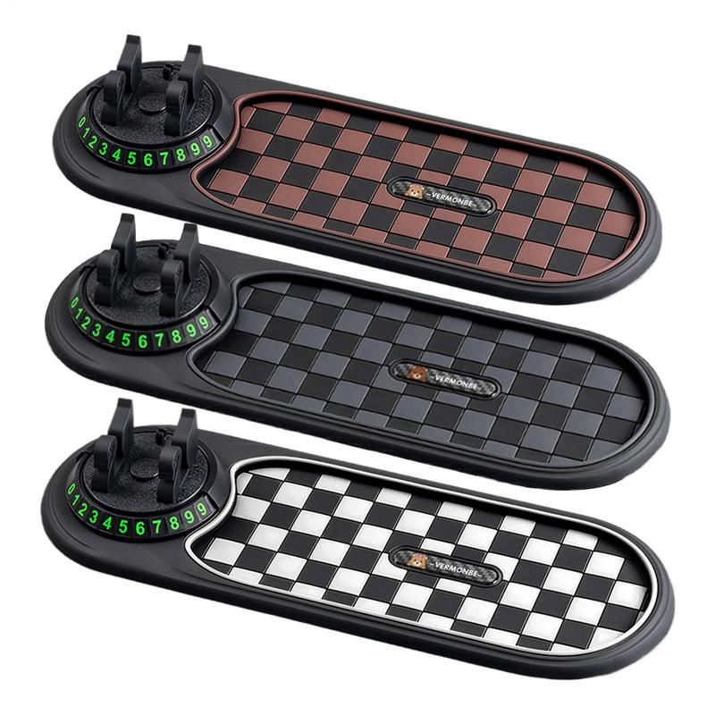 Auto Handyhalterung Anti-Rutsch-Matte Mit Parknummernschild Auto Anti-Rutsch-Matte Auto Armaturenbrett Handyhalterung Für Auto Innenraum