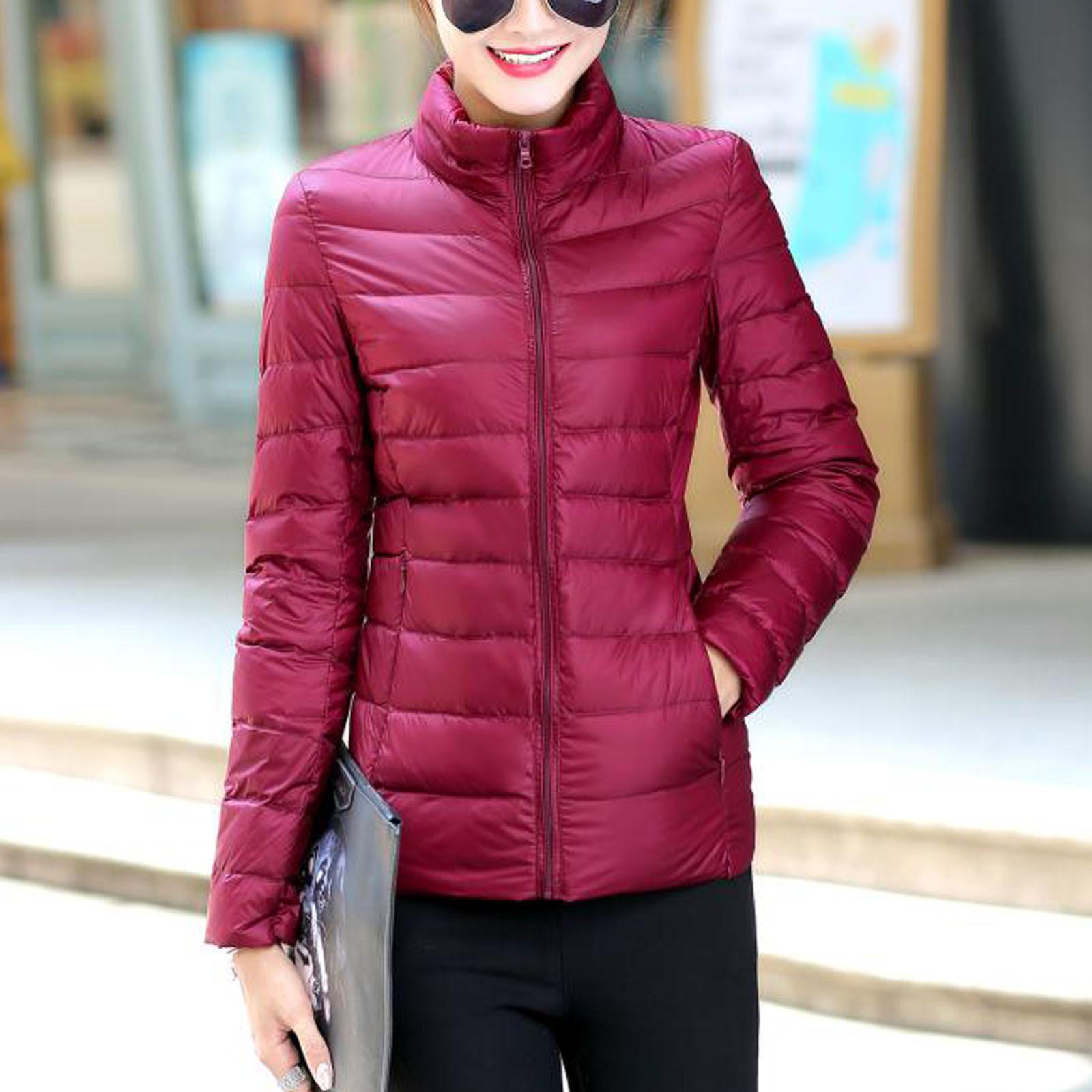 

Модне жіноче пальто, верхній одяг, однотонні жіночі топи з довгими рукавами M винний