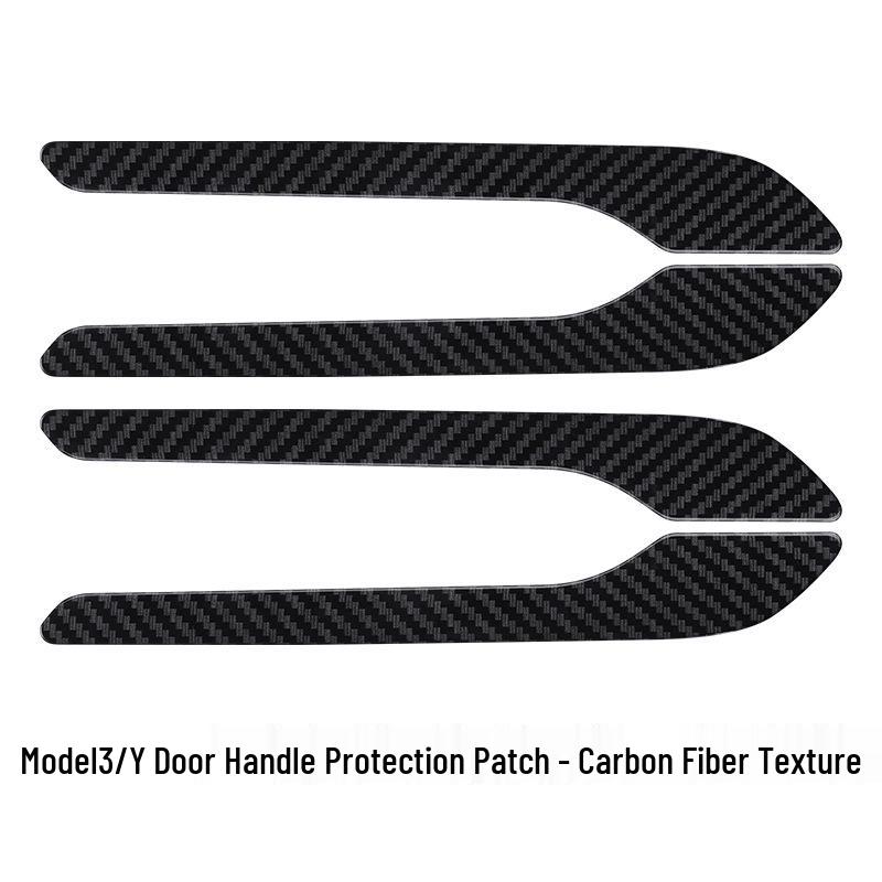 Tesla Model 3/Y/YL Carbon Fiber Texture Door Handle Decorative Patch