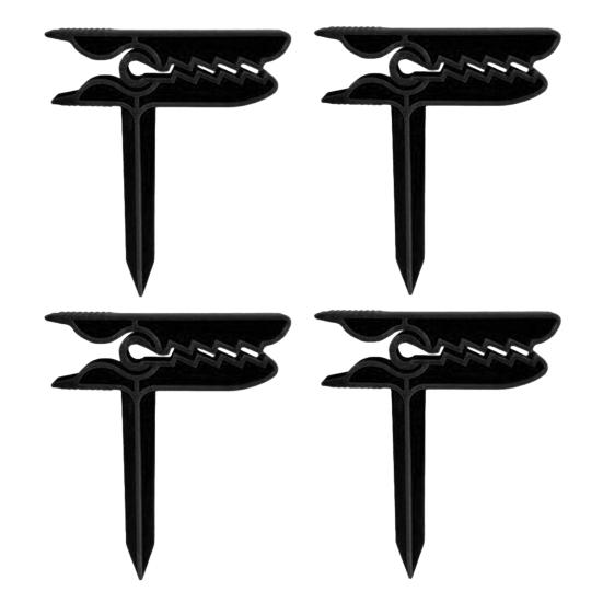 4Pcs Beach Towel Clips Windproof Towel Holders, Beach Towel Anchoring Stakes Clips, Outdoor Mat Anchors Stakes Clamps, Plastic Picnic Blanket Holders