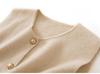 Women's Long Sleeveless Cashmere Vest - Knit Base Layer Outerwear Top Sweater