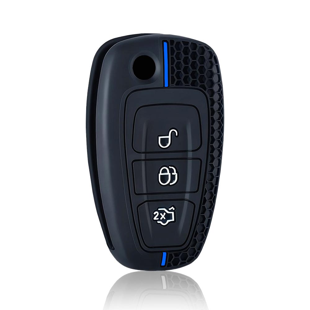 Silicone Car Key Cover Case For Ford Transit Tourneo Custom Ranger C-Max S-Max Focus Galaxy Mondeo