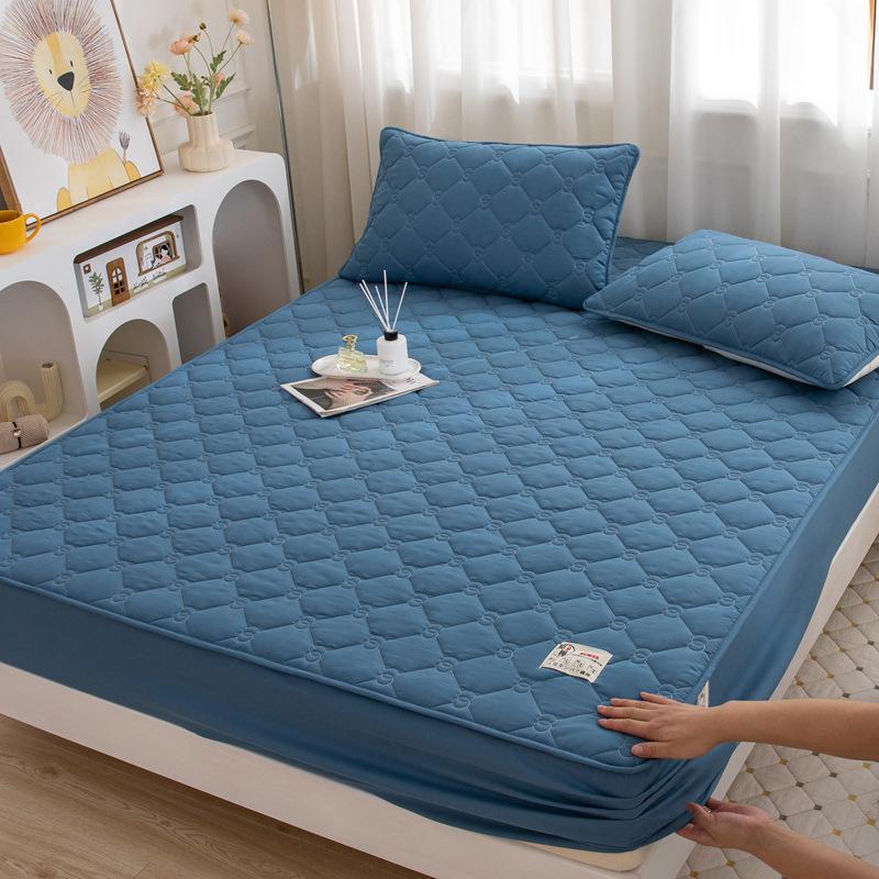 Maternal and Infant Grade Raw Cotton Padded Bed Sheet, Soybean Fiber Embroidered Mattress, and Mattress Cover with Simmons