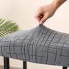 1/2pcs Solid Color Bar Stool Covers Stretch Jacquard Square Chair Cover Home Saddle Seat Slipcover for Coffee Kitchen