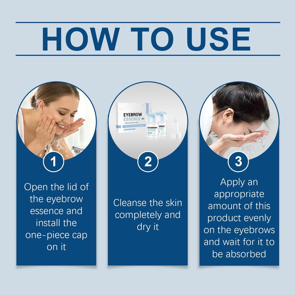 Eyebrow Serum, Eyebrow Growth Serum, Make Eyebrows Thicker And Promote Eyelash Eyebrow Growth Ampoule Set 10ml*2pc