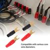 Pureseek 10-Pair Fork Terminal Connectors, Y-Lugs, Speaker Plugs, Gold-Plated, Compatible with 8GA