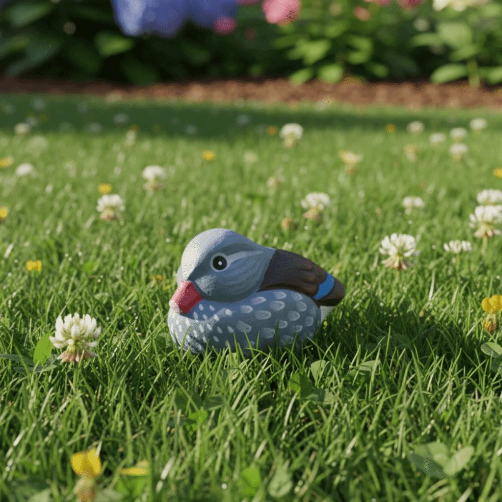 Dekorative Holzvogel-Statue Massivholz Holzschnitzerei Vogel-Ornament Fotografie-Requisiten