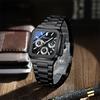 CHENXI Business Men's Wristwatch Square Dial Calendar Display Quartz Watches Waterproof Luminous Chronograph Man Watch