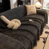 Solid Color Luxury Plush Sofa Towel Winter Warm Thick Velvet Sofa Covers L-shaped Sectional Non-slip Slipcovers for Living Room