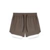 Men's 2-in-1 Running Shorts Breathable Quick Dry Athletic Workout Shorts
