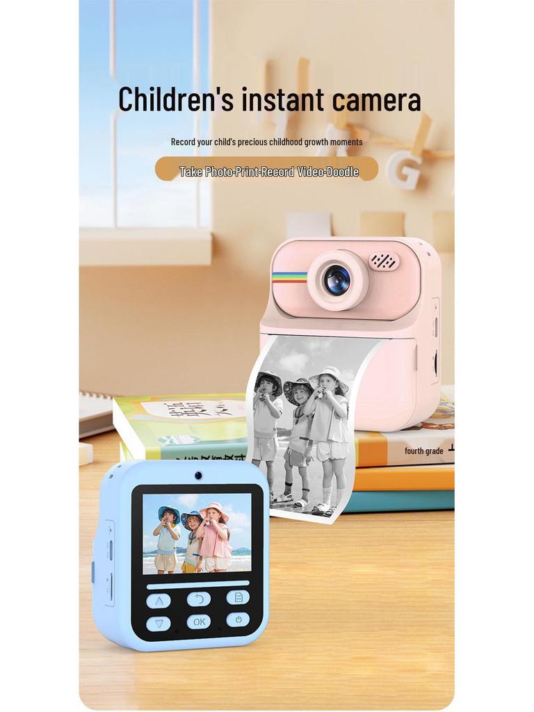 Children's Instant Camera with Dual HD Lenses and 2.4" LCD Screen