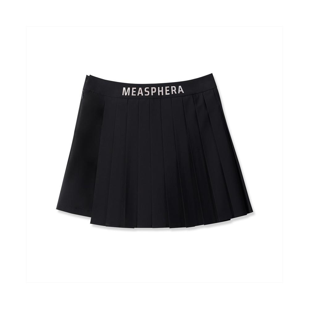 MEASPHERA Women Pleats Wrap Skirt Black