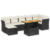 VidaXL Garden Lounge Set with Cushions 8 Pcs, Patio Sofas, Patio Furniture Set, Outdoor Furniture, Black 3275485
