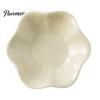 Photogenic Serving Dish Ceramic Small Dipping Plate, with Lotus Leaf Texture, Tea Room Easy Cleaning Soy Bowl, for Restaurants Parties Holidays
