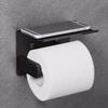 Stainless Steel Toilet Paper Holder Anti Fingerprint Rustproof Bathroom Storage Shelf Wall Mounted Easy To Clean