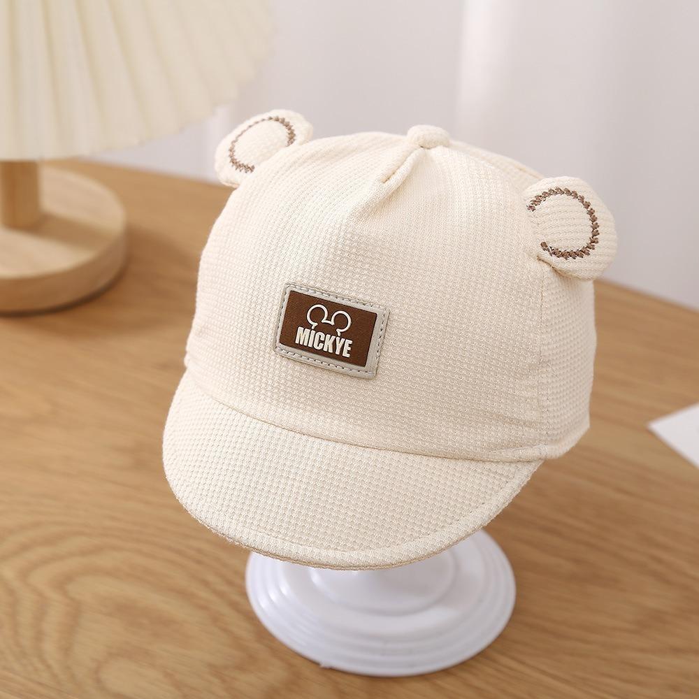 Embroidery Baseball Hat Warm Bonnet New Sunscreen Hat  Newborn