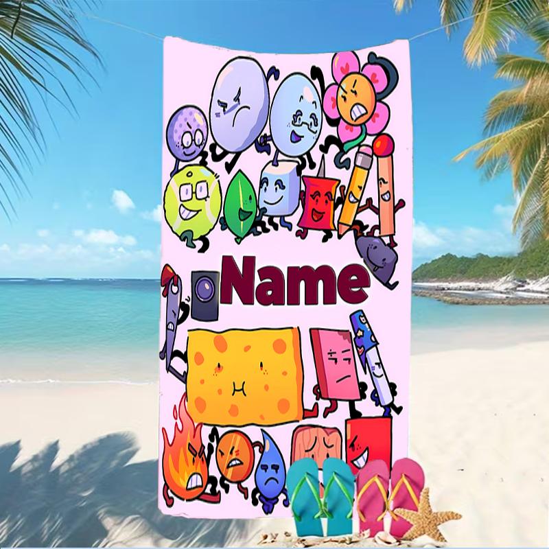 Customizable Personalized Beach Towels Nanimate Insanity Themed designs.Suitable for the Beach, Yoga, Sports;ideal As Beach Accessories