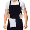 Oilproof Chef Aprons Adjustable Straps Cooking Aprons New Work Apron  For Women Men